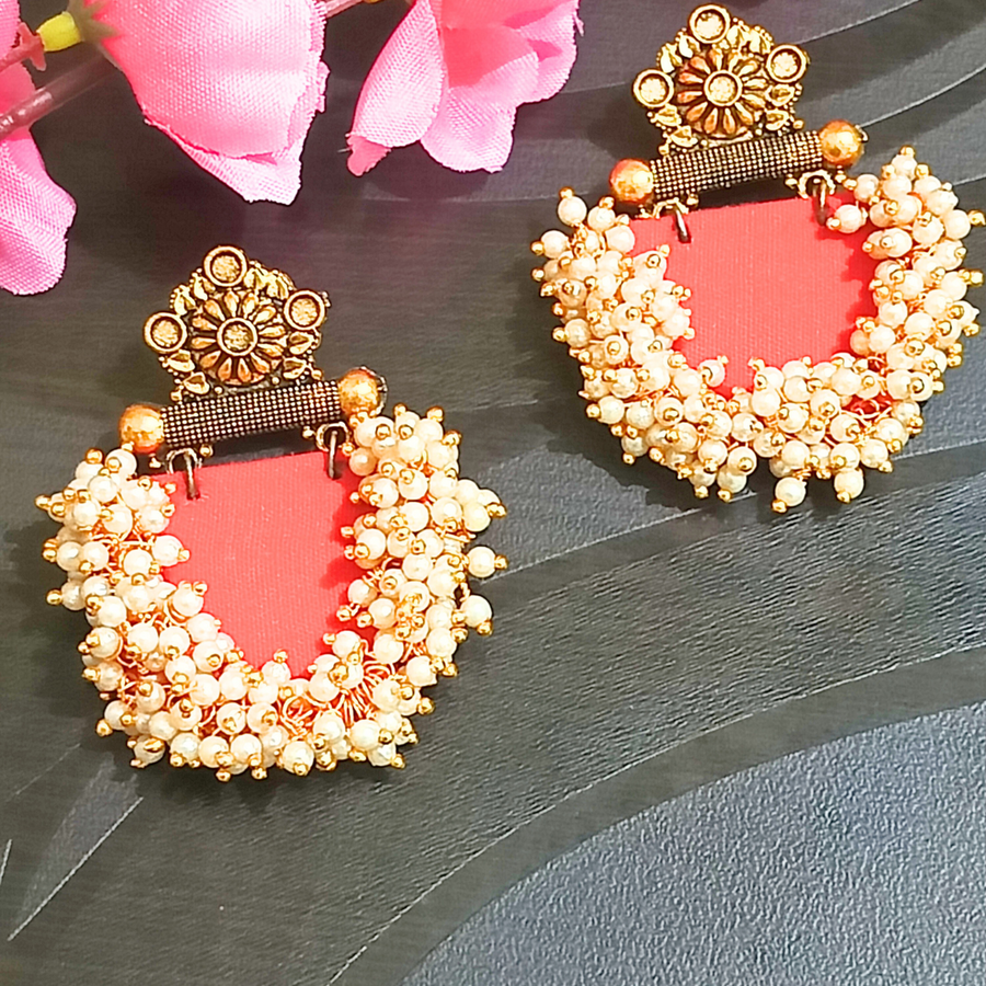 Fabric Antique Earrings