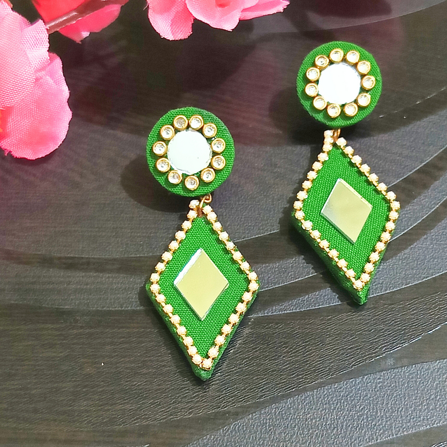 Green Fabric Dangle