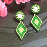 Green Fabric Dangle