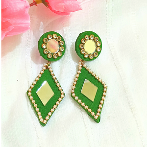 Green Fabric Dangle