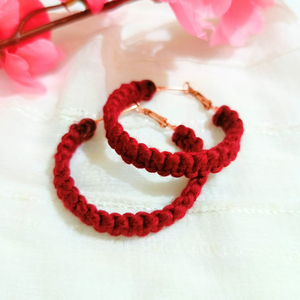Macrame Hoop earrings