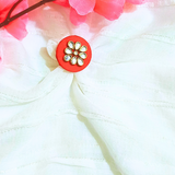 Red Fabric necklace