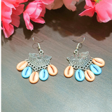 Multicolour kawrishell earrings